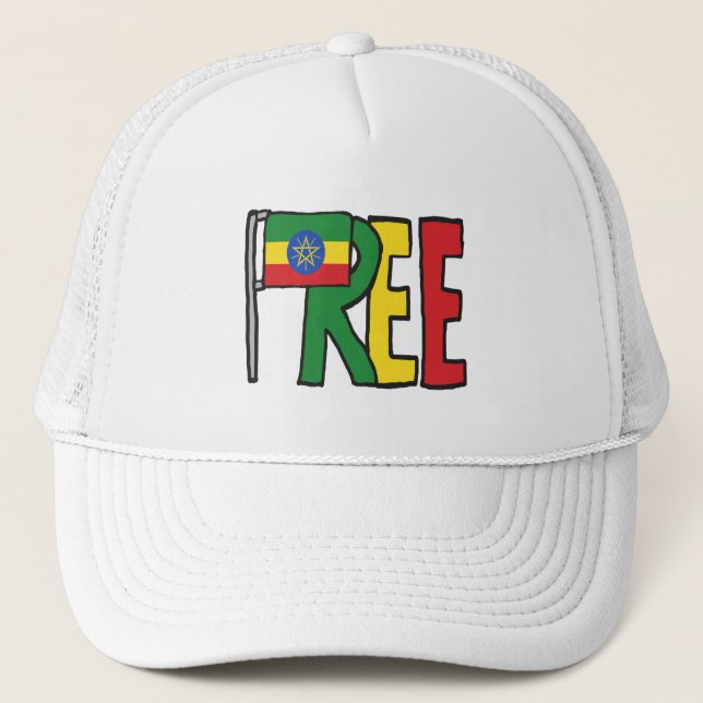 Free Ethiopia Trucker Hat (Front)