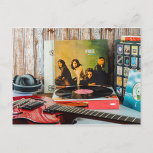 Free Fire and Water vintage album cover Postcard