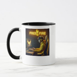FREE FIRE Gamer Mug - Free Fire V Logo Coffee Mug
