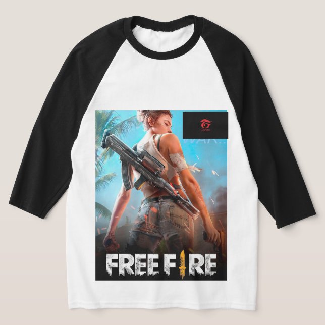 free fire T-Shirt (Laydown)