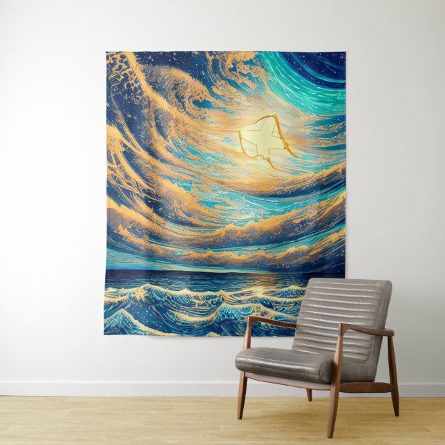 Free Flowing Reflections Tapestry (In Situ)