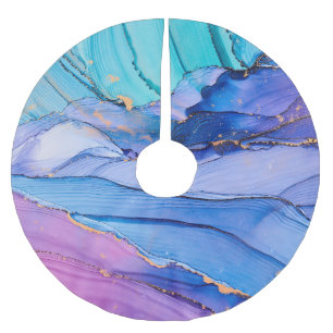 Free-flowing textures, luxury abstract art. brushed polyester tree skirt