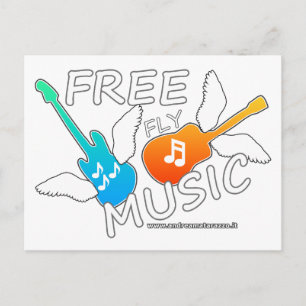 Free Fly Music    Postcard