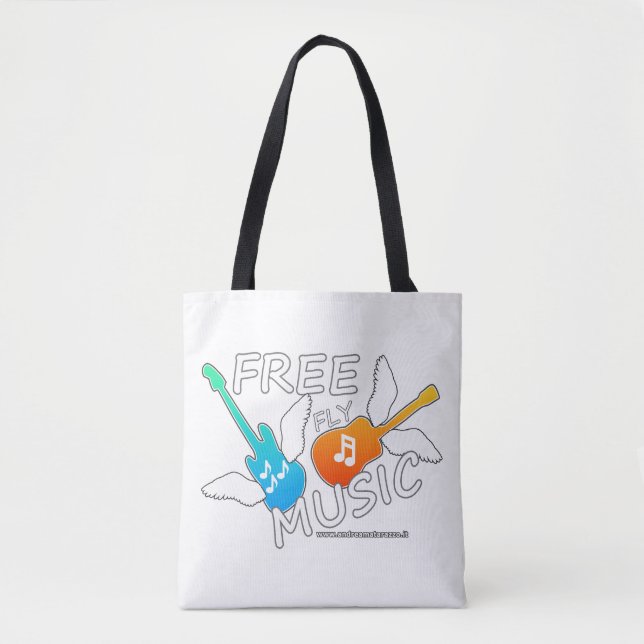 Free Fly Music   Tote Bag (Front)
