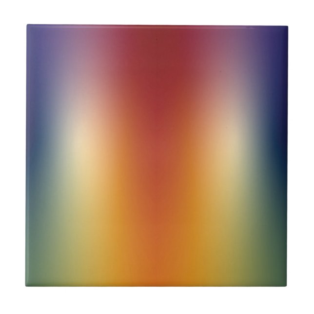free form gradient on ceramic tile (Front)