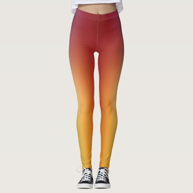 free form gradient on large leggings (Front)