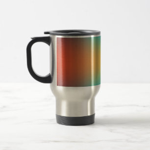 free form gradient on thermal tumbler travel mug