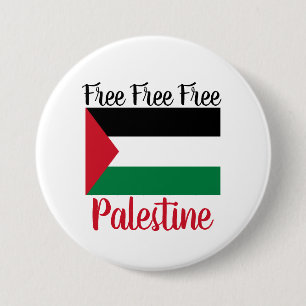 Free Free Free Palestine 7.5 Cm Round Badge