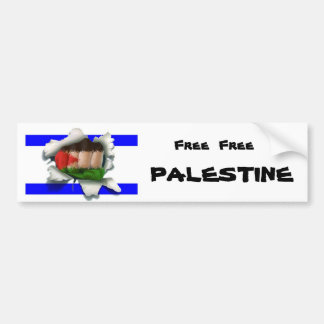 Free Free Palestine Bumper Sticker