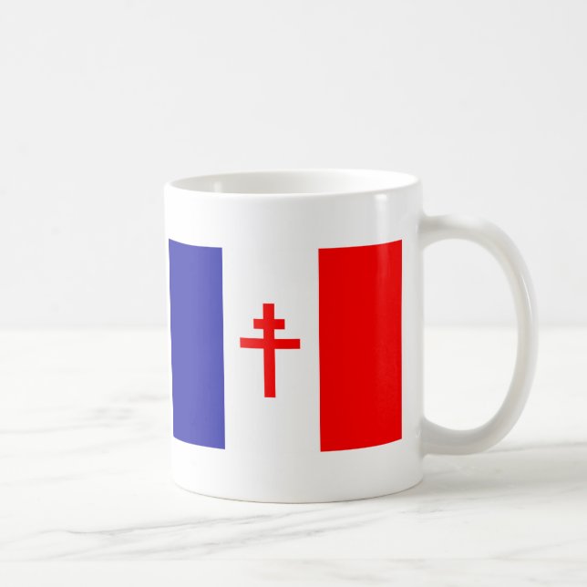 Free French Forces Flag Coffee Mug (Right)