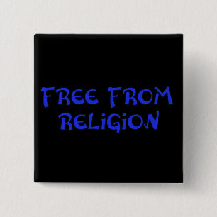 Free From Religion 15 Cm Square Badge