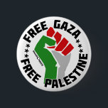 free gaza free palestine 6 cm round badge<br><div class="desc">free gaza free palestine</div>