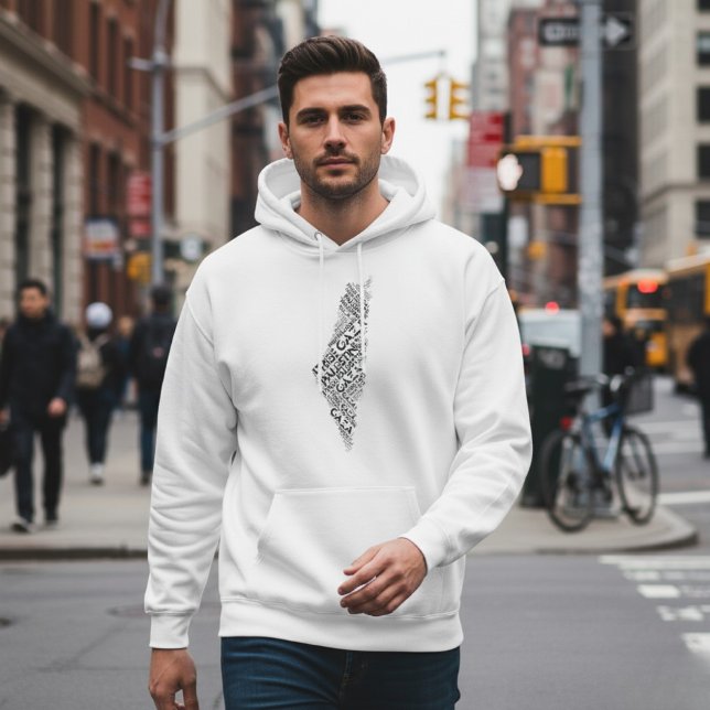 Free Gaza Free Palestine Map Cloud Word Hoodie (Creator Uploaded)