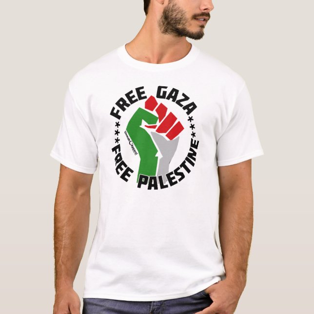 free gaza free palestine T-Shirt (Front)