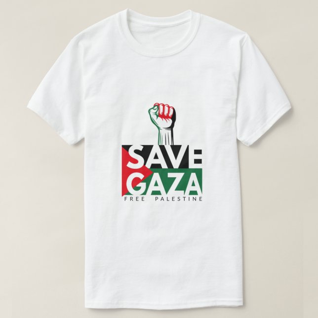 Free Gaza, Free Palestine T-Shirt (Design Front)