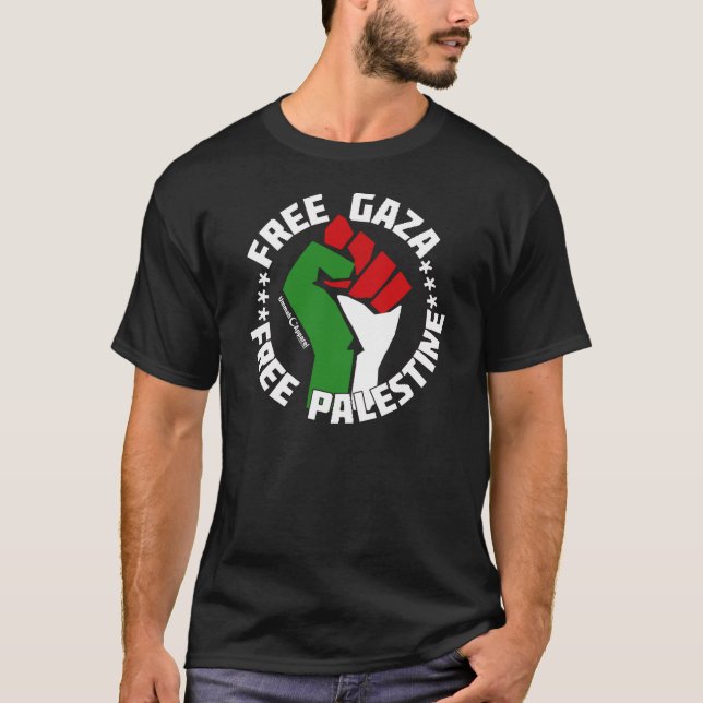 free gaza free palestine T-Shirt (Front)