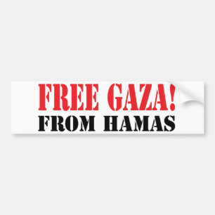 Free GAZA From HAMAS Bumper Sticker