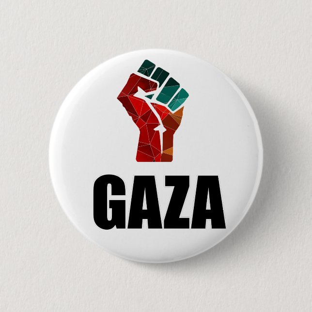 Free Gaza Palestine 6 Cm Round Badge (Front)