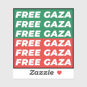 Free Gaza - Palestine Flag Colours