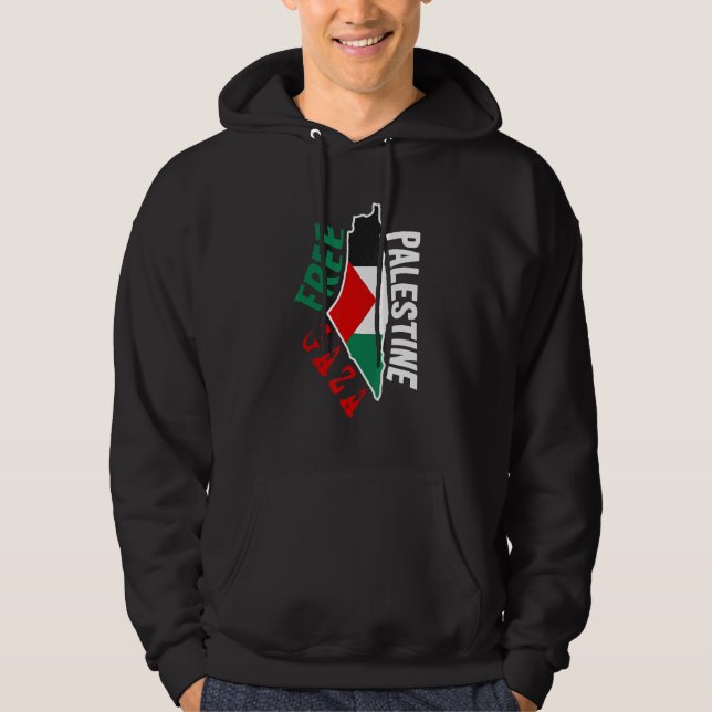 Free Gaza Palestine Free Palestine Save Gaza Pales Hoodie (Front)