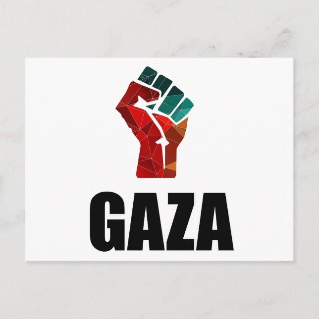 Free Gaza Palestine Postcard (Front)