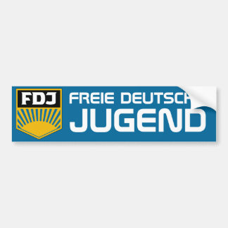 Free German Youth (FDJ) Bumper sticker