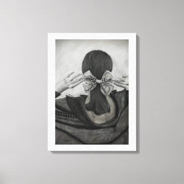 Free girl doesn't look back. canvas print (Front)