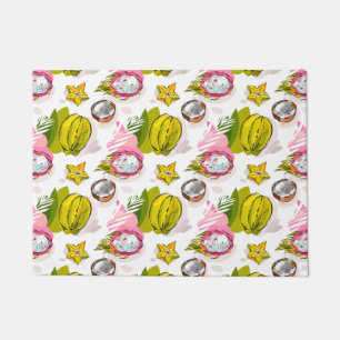 Free Hand Textured Fruit Pattern Doormat