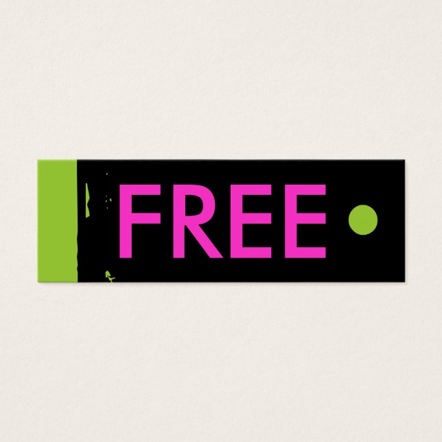 "FREE" Hang Tag (Front)