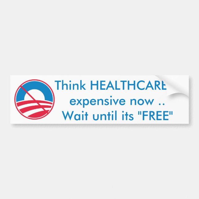 Free HEALTHCARE Bumper Sticker (Front)