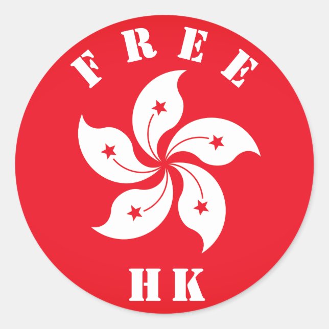 Free HK Classic Round Sticker (Front)