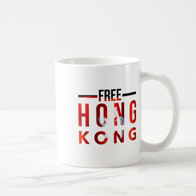 Free Hong Kong Democracy Now #freehongkong #saveho Coffee Mug (Right)