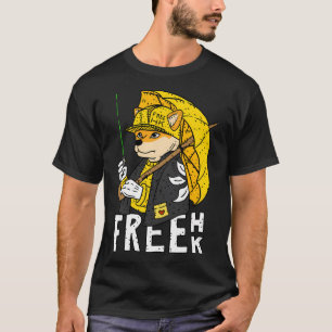 Free Hong Kong. Umbrella Movement. Shiba Uni. T-Shirt