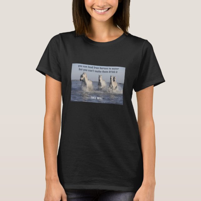 Free Horses (dark) T-Shirt (Front)