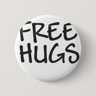 Free Hugs 6 Cm Round Badge