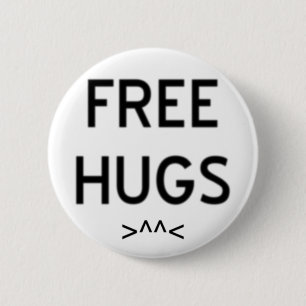 "Free Hugs" 6 Cm Round Badge