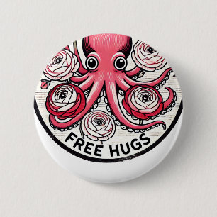 Free Hugs 6 Cm Round Badge