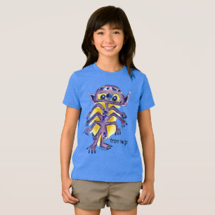 Free Hugs Alien (front and back) Tri-Blend Shirt