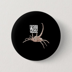 Free Hugs Alien Vintage Design For Men Women Girl 6 Cm Round Badge