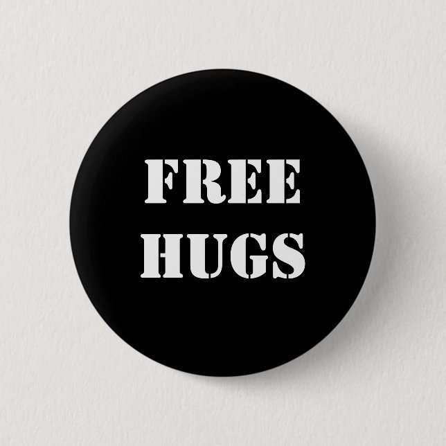 FREE HUGS Button (Front)