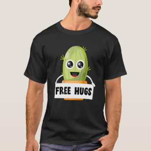 Free Hugs Cactus Cute Succulent Funny Cactus Garde T-Shirt