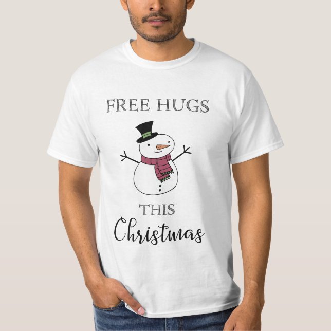 Free Hugs (Christmas Season) T-Shirt (Front)