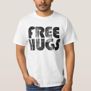 Free Hugs Cute Retro 80's T-Shirt