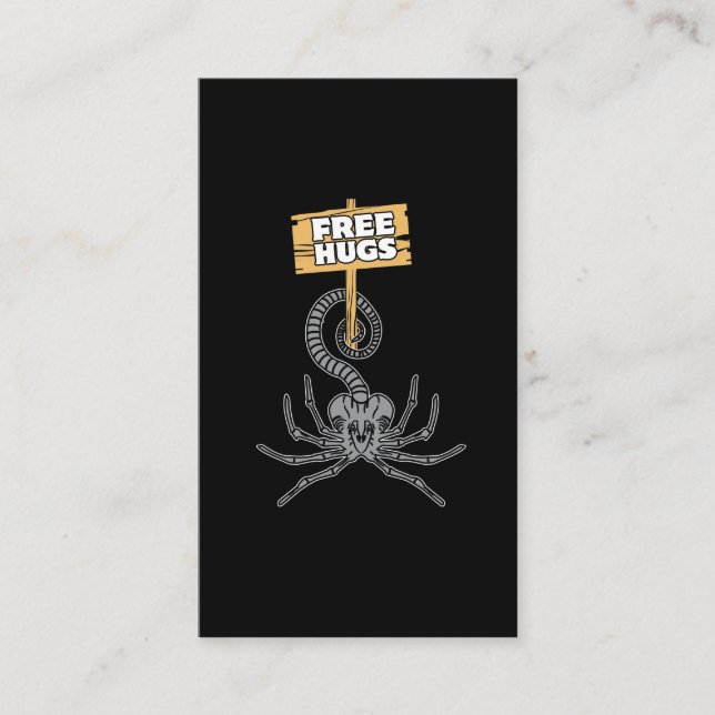 Free Hugs Dangerous Scorpion Business Card (Front)