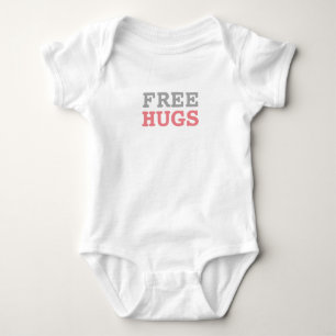 Free Hugs   Funny Baby Bodysuit