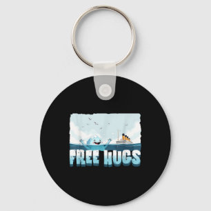 Free Hugs Funny Iceberg Cruise Ship Titanic Boys G Key Ring