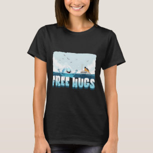 Free Hugs Funny Iceberg Cruise Ship Titanic Boys G T-Shirt