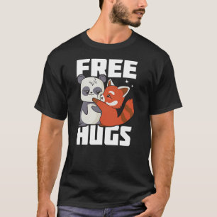 Free Hugs I Panda I Kids I Red Panda T-Shirt