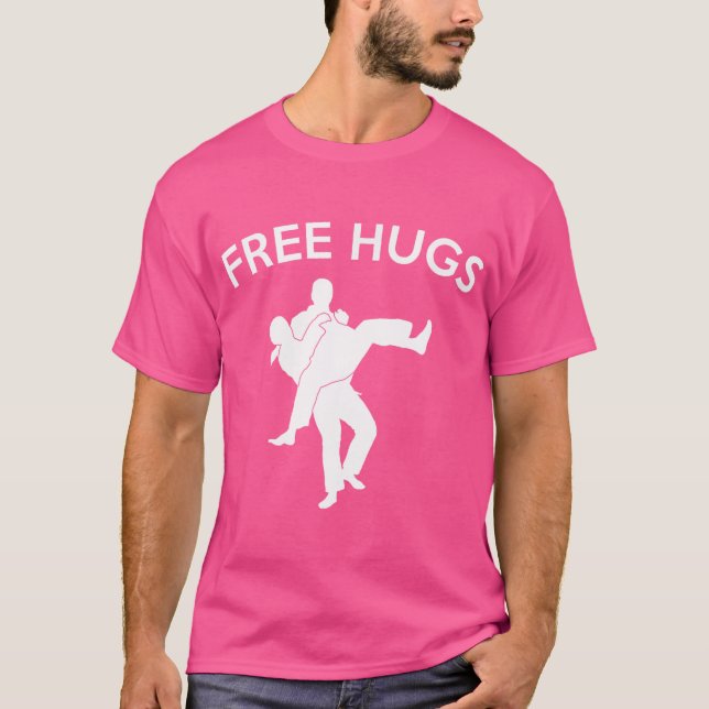 Free Hugs Jiu Jitsu T-Shirt (Front)