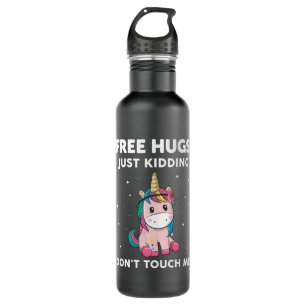 Free Hugs Just Kidding Dont Touch Me 710 Ml Water Bottle